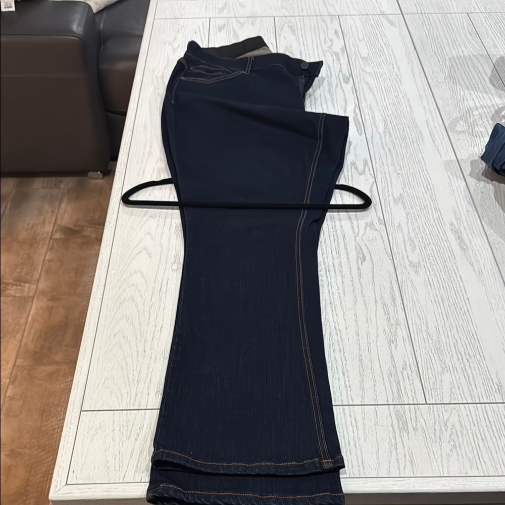 Stylish Blue Flare Wide Leg Jeans